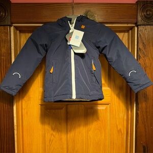 Northern Classics Primaloft Fur Trimmed Coat New Size 5 Navy Blue Kids Boys